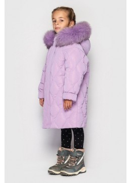 Cvetkov лавандове зимове пальто для дівчинки Джун дошк.